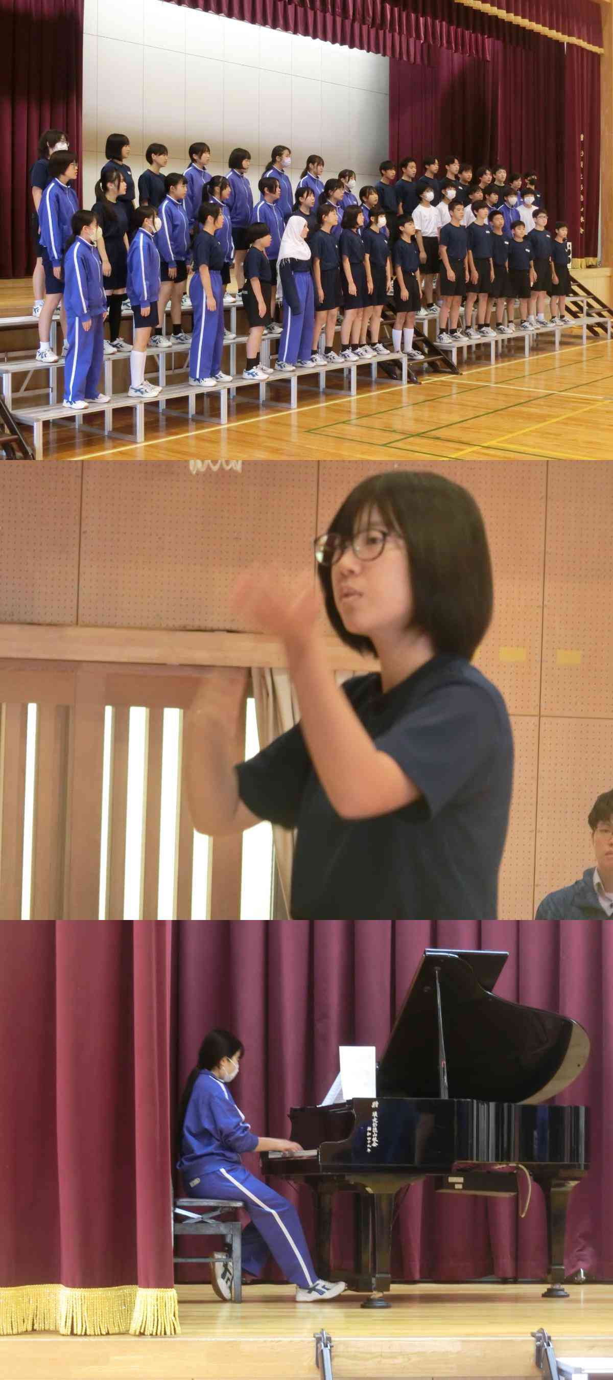 R7.10.08　生徒集会（カラー合唱）３