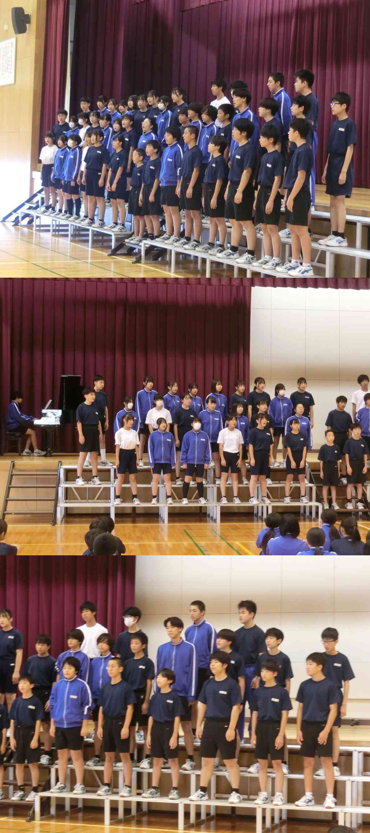 R7.10.08　生徒集会（カラー合唱）４