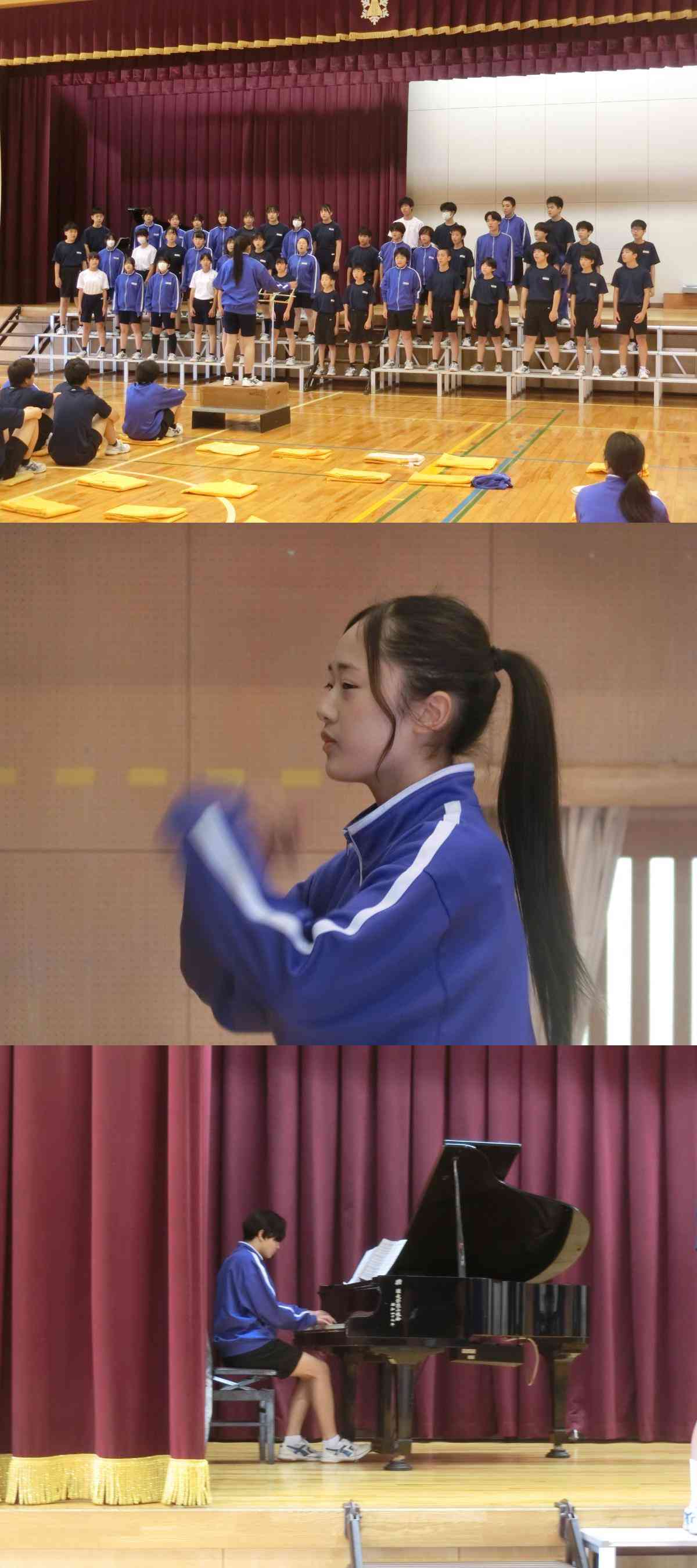 R7.10.08　生徒集会（カラー合唱）５ (1)