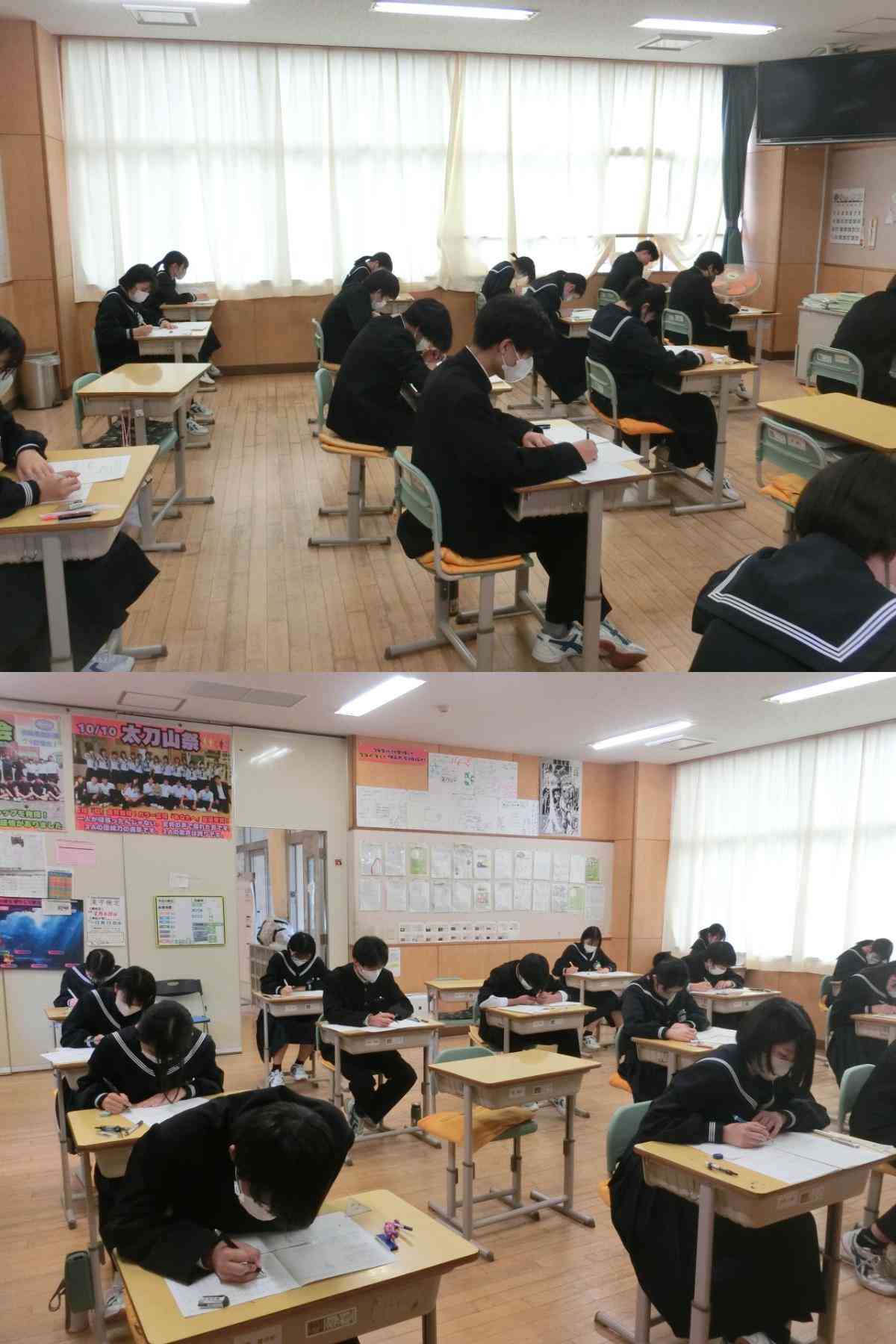 R7.11.27　学年閉鎖と学調３