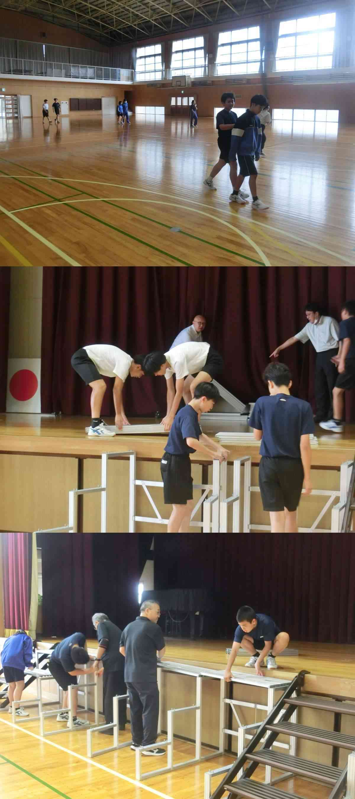 R8.09.28　体育館　準備2